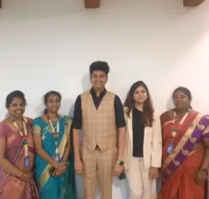 The Xakal team with faculty at St. Joseph's